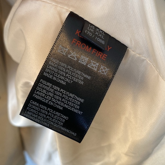 Urban Outfitters Tessa Trench Coat NWT Women’s XXL Ivory Vegan Leather Longline - Picture 12 of 17